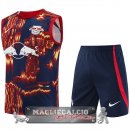 Formazione Senza Maniche Set Completo Leipzig 2023-24 Rosso Blu