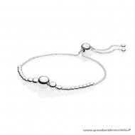 Pandora Italia Bracciali Scorrevoli In Filo Argento Di Perle Net