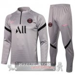 Paris Saint Germain Insieme Completo grigio navy nero1 Giacca 2021-22