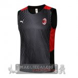 AC Milan Formazione Senza Maniche Maglia Calcio 2021-22 nero rosso
