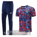 Bayern Munchen Formazione Set Completo Maglia Calcio 2021-22 blu rosso