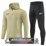 Paris Saint Germain Insieme Completo Giallo Nero Giacca Felpa Cappuccio 2022-23