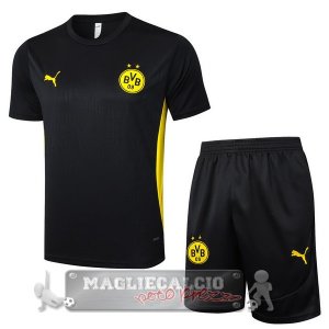 Set Completo Maglia Formazione Borussia Dortmund 2024 2025 Nero Giallo