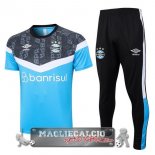 Gremio Formazione Set Completo Maglia Calcio 2023-24 Blu Nero