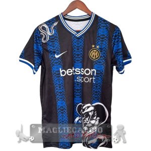 Thailandia speciale Maglia Calcio Inter Milán 2024 2025 Blu Nero