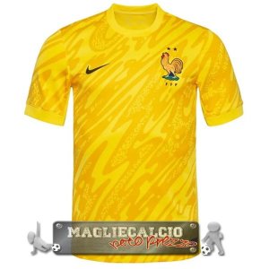 Tailandia Portiere Maglia Calcio Real Madrid 2024-25 Amarillo
