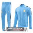 Set Completo Giacca Lunga Zip Argentina 2024 Blu