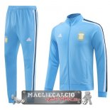 Set Completo Giacca Lunga Zip Argentina 2024 Blu