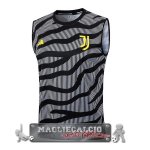 Juventus Formazione Senza Maniche Maglia Calcio 2023-24 Grigio Nero Giallo
