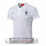 Francia Bianco Blu Maglia POLO 2019
