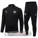 Set Completo Felpa Allenamento Formazione Manchester City 2025 2026 Nero
