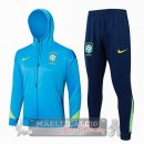 Set Completo Chaqueta Con Capucha Brasilee 2024 Blu Verde