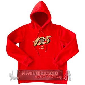 Felpe Con Cappuccio AC Milan 2025 2026 Rosso Giallo