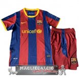 Barcelona Retro Set Completo Bambino Maglia Calcio Home 2010-2011