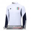 Italia Bianco Nero Navy Felpa Da Allenamento 2023-24