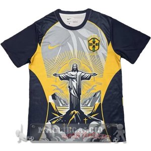 Thailandia Speciale Maglia Brasile 2026 Nero Grigio Giallo