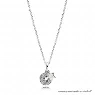 Pandora Italia Pandora Catene Con Pendente Collana Di Celebrazione Delle Stelle Chiaro Cz Net