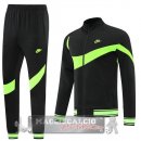 Nike Set Completo Nero Rosso Giacca Lunga Zip 2022-23