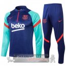 Barcellona Insieme Completo Blu Verde Rosso Giacca 2021-22
