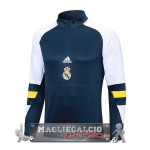 Real Madrid Blu Bianco Giallo Felpa Da Allenamento 2023-24