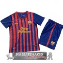 Barcelona Retro Set Completo Bambino Maglia Calcio Home 2011-2012