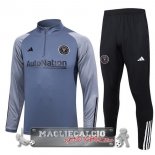 Inter Miami Insieme Completo Grigio Nero Felpa Da Allenamento 2023-24