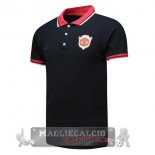 Manchester United Nero Maglia POLO 20th