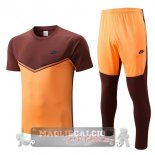 Formazione Set Completo Maglia Calcio Nike 2022-2023 Arancione Navy
