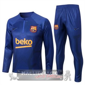 Barcellona Insieme Completo Blu II Navy Giacca 2022-23