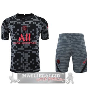 Paris Saint Germain Formazione Set Completo Maglia Calcio 2021-22 grigio