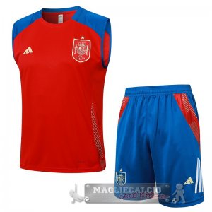 Formazione Senza Maniche Set Completo Argentina 2024 Rosso Blu