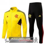 Flamengo Insieme Completo Bianco Nero Giacca 2022-23