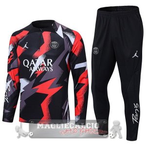 Paris Saint Germain Insieme Completo Rosso Grigio Nero Giacca 2022-23