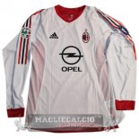 Away Manica lunga Maglia Calcio AC Milan Retro 2002-2003