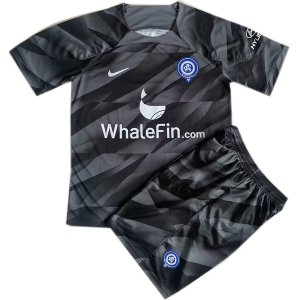 Maglia Calcio Set Completo Uomo Portiere Atletico de Madrid 2023-24 Nero