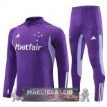 Cruzeiro Insieme Completo Purpureo Bambino Giacca 2023-24