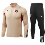 Sao Paulo Insieme Completo Amarillo Negro Bianco Bambino Giacca 2023-2024