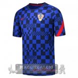 Croazia Formazione Maglia Calcio 2021 Blu