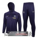 Giacca Felpa Cappuccio Set Completo Paris Saint Germain 2023-24 Purpureo