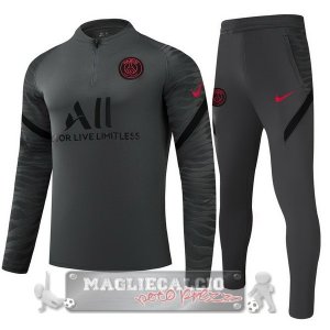 Paris Saint Germain Insieme Completo grigio navy nero Giacca 2021-22