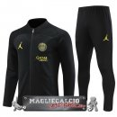 Paris Saint Germain Set Completo Bambino Nero Giacca Lunga Zip 2022-23