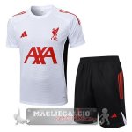 Set Completo Maglia Formazione Liverpool 2025 2026 Bianco Rosso Nero
