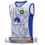Formazione Senza Maniche Inter Milan 2023-24 Bianco Blu