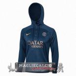 Giacca Felpa Cappuccio Paris Saint Germain 2023-24 Blu II Navy.
