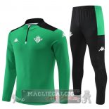 Real Betis Insieme Completo Verde Nero Giacca 2022-23