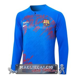 Felpa Da Allenamento Barcelona 2023-24 Blu Rosso