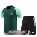 Formazione Bambino Set Completo Maglia Algeria 2023 Verde Nero