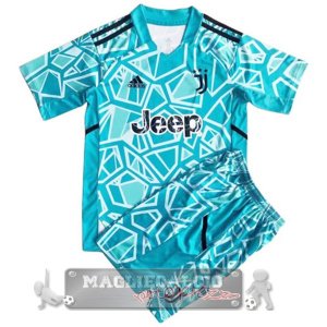 Portiere Maglia Calcio Juventus Set Completo Uomo 2022-23 Blu