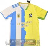 Thailandia Speciale Maglia Brasile 2026 Blu II Giallo