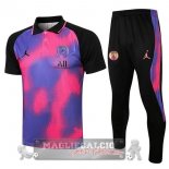 Paris Saint Germain II purpureo nero Maglia Set Completo POLO 2021-22